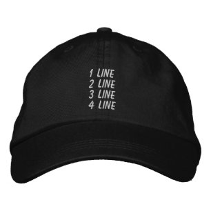 Personalized Adjustable Make It Yourself Embroidered Baseball Cap