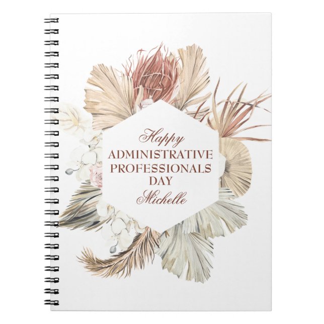 Personalized Administrative Professionals Day Notebook (Front)
