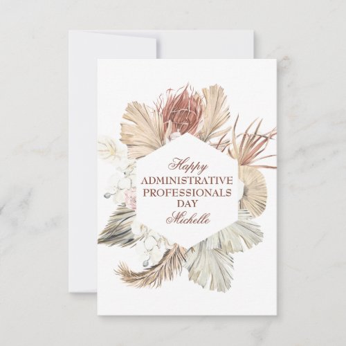 Personalized Administrative Professionals Day Thank You Card