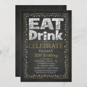 Personalized Adult 30th Birthday Party Invitations (Front/Back)