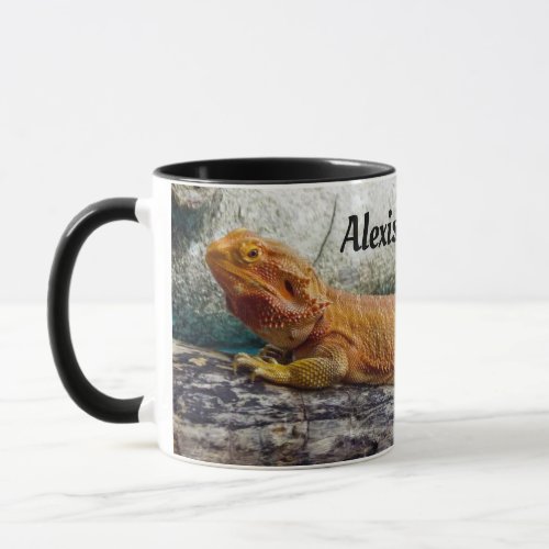 Personalized Adult Bearded Dragon Lizard Mug