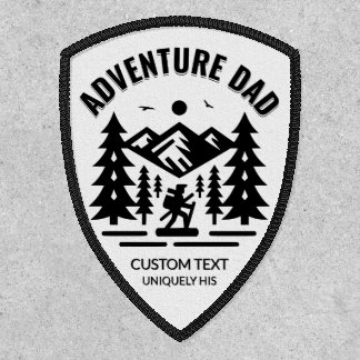 Personalized Adventure Dad Shield – Bold Design Patch