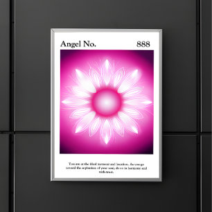 Personalized Aesthetic Aura Angel Number Poster