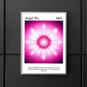 Personalized Aesthetic Aura Angel Number Poster