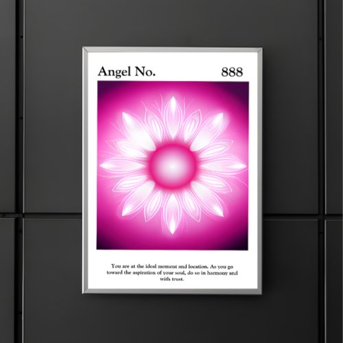 Personalized Aesthetic Aura Angel Number Poster