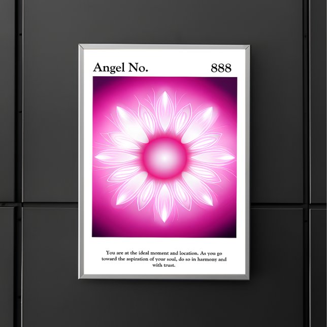 Personalized Aesthetic Aura Angel Number Poster (Aura Angel Number Poster)