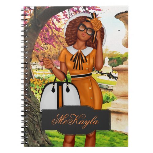 Personalized African_American CEO Boss Woman Noteb Notebook