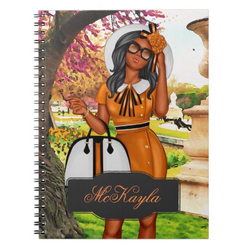 Personalized African_American CEO Boss Woman Noteb Notebook