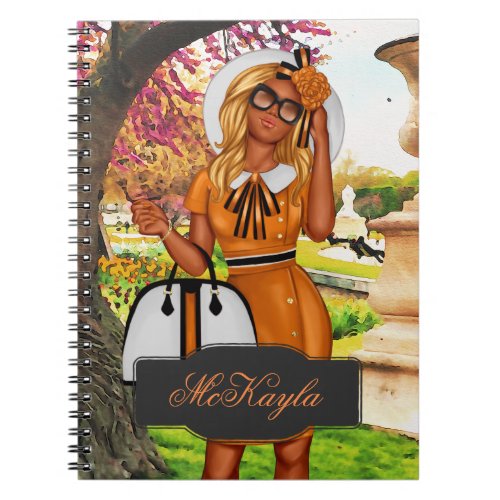 Personalized African_American CEO Boss Woman Noteb Notebook