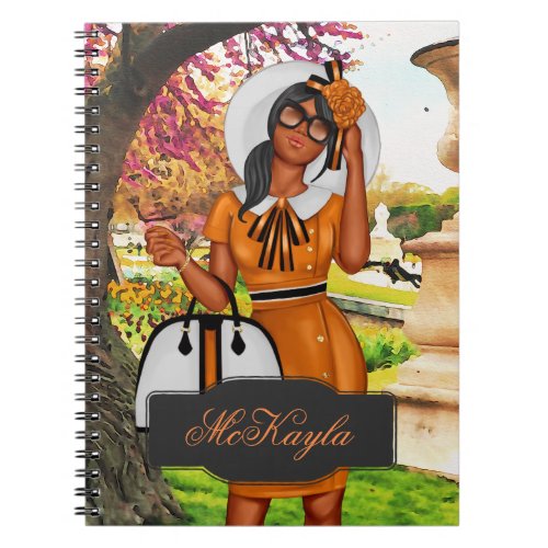 Personalized African_American CEO Boss Woman Noteb Notebook