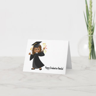 Personalized African-American Kindergarten Card