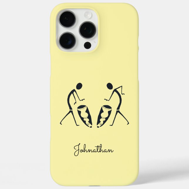 Personalized, African Drumming iPhone / iPad case (Back)