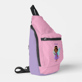 Personalized African Fairy Girl Sling Bag