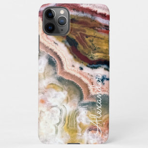 Personalized Agate Handwritten Name Trendy Modern iPhone 11Pro Max Case