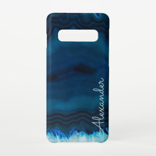 Personalized Agate Handwritten Name Trendy Modern Samsung Galaxy S10 Case