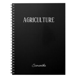 Personalized Agriculture Subject Notebook