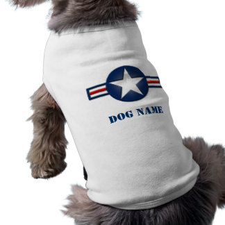 Personalized Air Force Logo Dog Shirt