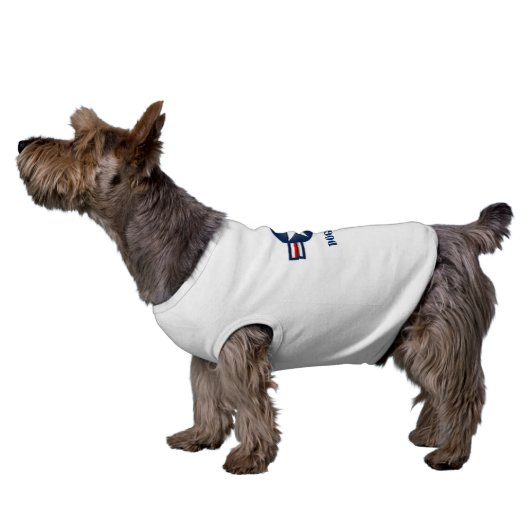Personalized Air Force Logo Dog Shirt (Side)