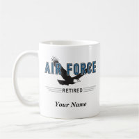 Personalized Air Force Retiree Mug