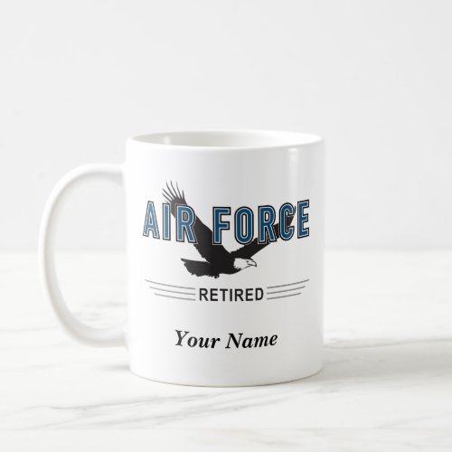 Personalized Air Force Retiree Mug