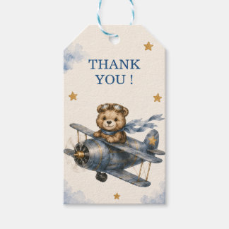 Personalized Airplane First Birthday Favor Tag | T
