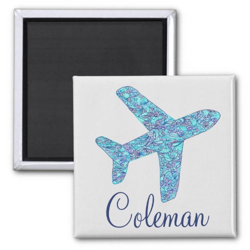 Personalized Airplane Magnet