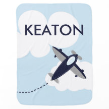 Personalized Airplane Nursery Photo Print