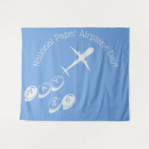 Personalized Airplane on Blue Backdrop