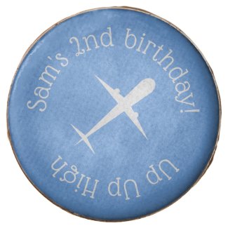 Personalized Airplane on Blue, Up Up High
