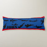 Personalized Airplanes Body Pillow
