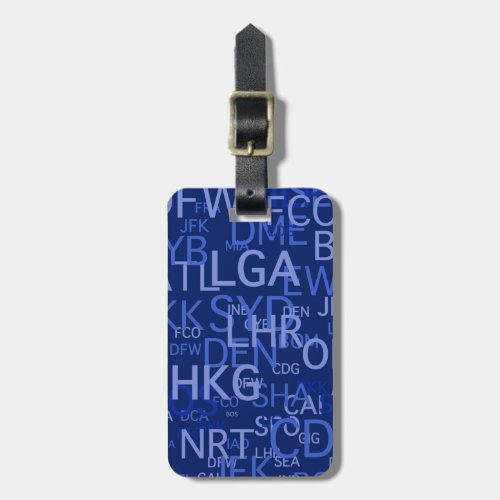 Personalized Airport Codes Luggage Tag