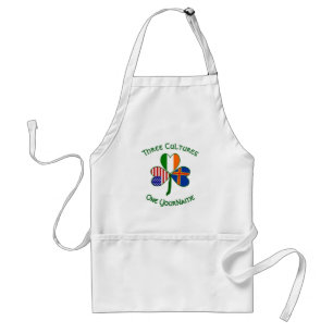 Personalized Åland Islands Shamrock Adult Apron