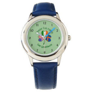 Personalized Åland Islands Shamrock Kid's Watch