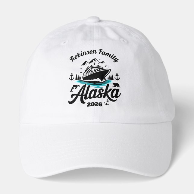 Personalized Alaska Cruise Hat (Front)