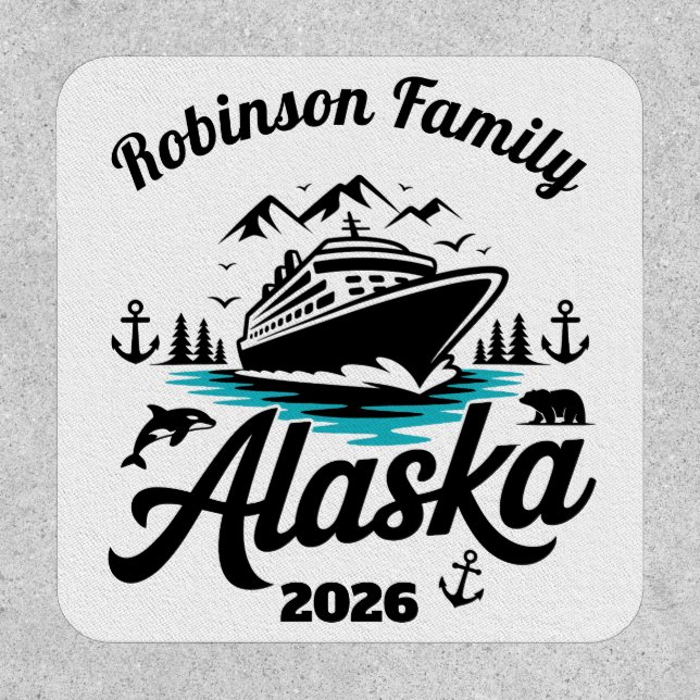 Personalized Alaska Cruise Patch (Front)
