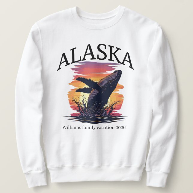 Personalized Alaska family vacation  Sweatshirt (Design Front)