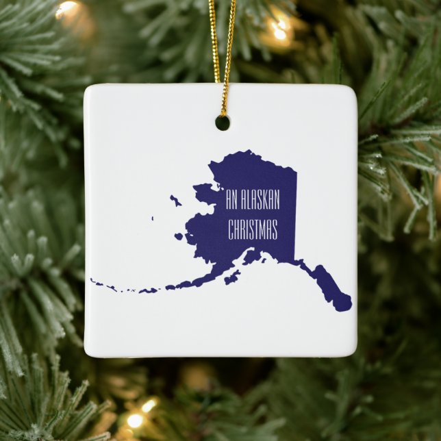 Personalized Alaska Ornament (Tree)
