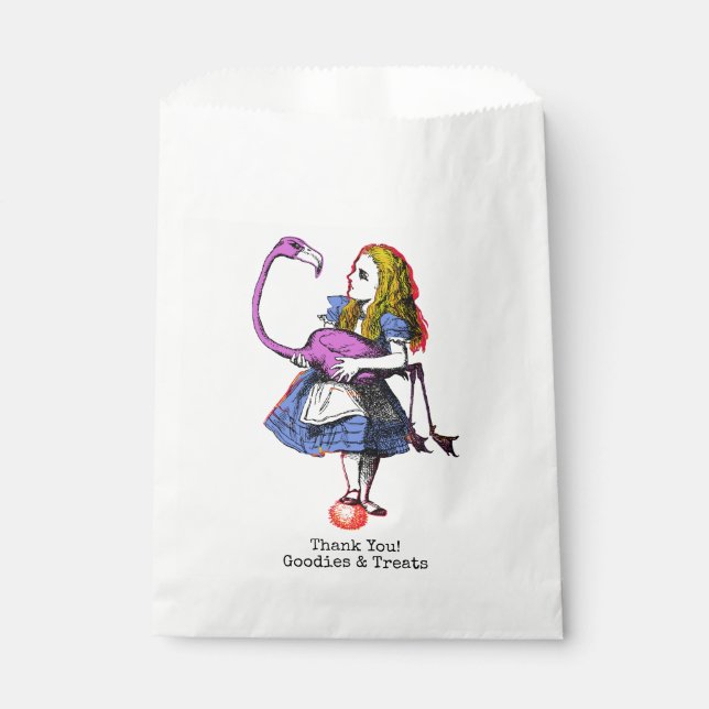Personalized Alice In Wonderland Favor Bag (Front)