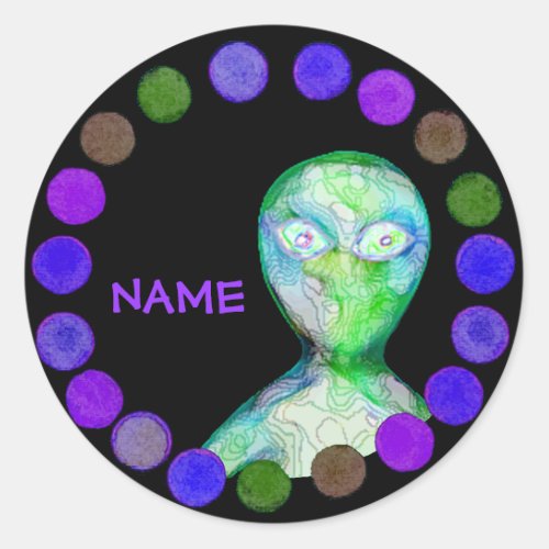 Personalized aLiEn Sticker