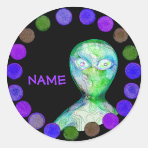 Personalized aLiEn Sticker