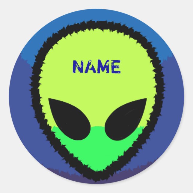 Personalized aLiEn Sticker (Front)