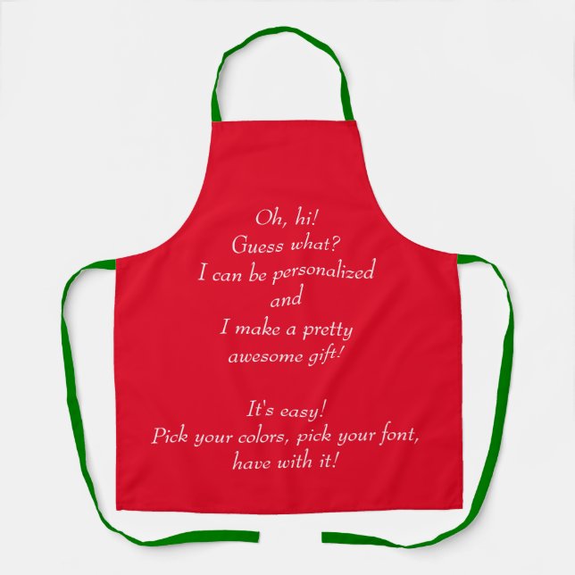 Personalized All-Over Print Apron (Front)