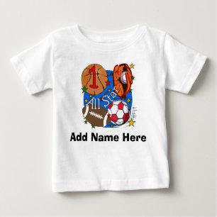 Personalized All Star 1st Birthday T-shirt