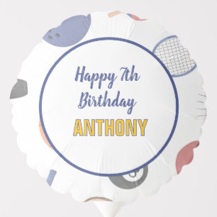 Personalized All-Star Sports Birthday Balloon