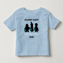 Personalized Allergy Alert Halloween Teal Pumpkin Toddler T-shirt