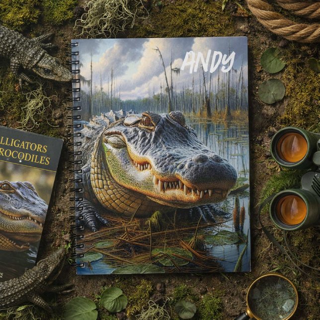 Personalized Alligator Swamp for Boys  Notebook (Creator Uploaded)