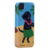 Personalized Aloha Black lab Painting Case-Mate iPhone Case (Back/Right)