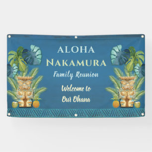 Personalized Aloha Welcome Family Reunion Banner