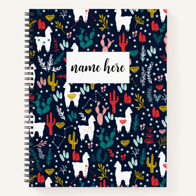 Personalized Alpaca Notebook (Front)