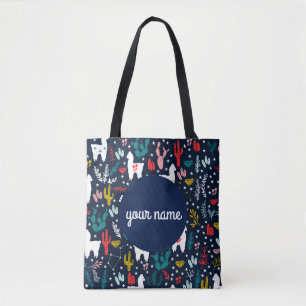 Personalized Alpaca Tote Bag